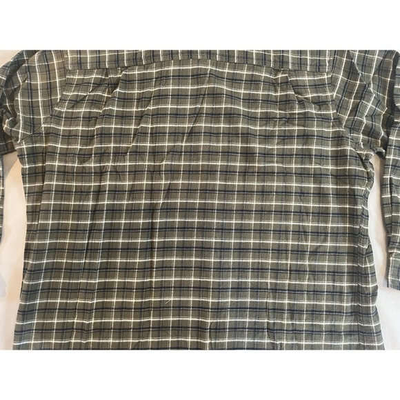 Woolrich Flannel Button Up Shirt Long Sleeve Green Plaid XXL - Picture 12 of 15